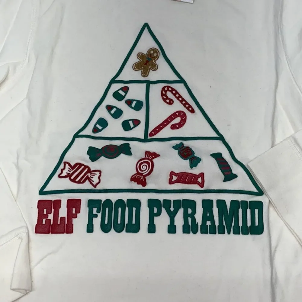 New Gymboree elf food Pyramid Christmas long sleeve